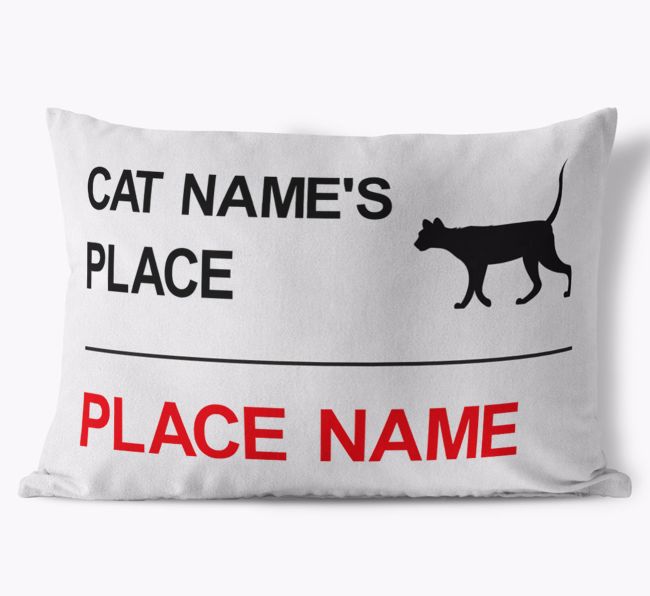 Street Sign: Personalised {breedCommonName} Soft Touch Cushion